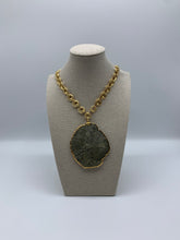 Load image into Gallery viewer, Pyrite Sun Statement Necklace
